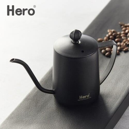 Coffee Pot Drip Kettle Coffee Tea Pot Stainless Steel Tea Kettle Hand Punch Pots With Lid Gooseneck Drip Swan Neck Thin Mouth
