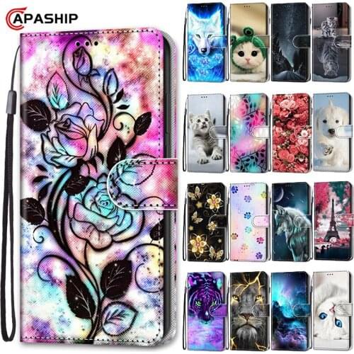 Lovely Animal Leather Flip Case For ALCATEL 1C 1V 3V 3X 2019 1B 1A 1S 3L 2020 Alcatel1B Alcatel3X Wallet Card Slot Holder Cover
