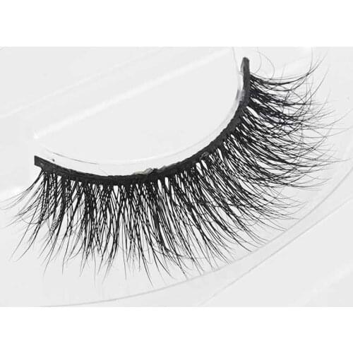 Crystal 3D Mink Lashes Natural Handmade Transparent Terrier Eyelashes Eyes Lash Makeup Extension High Quanlity 1 Pairs New