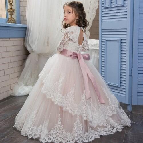 Cute Dresses for 12 Year Olds Dresses Girls Kids 10 Years Evening Dress 2017 High Quality Imported Party Long White Dress