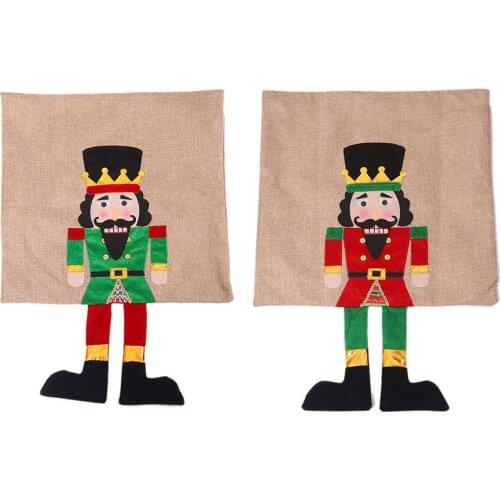 Cartoon Walnut Soldier Pillowcase Cover Decorations Home Atmosphere Decoration Merry Christmas Ornament Gifts Home Party Decor