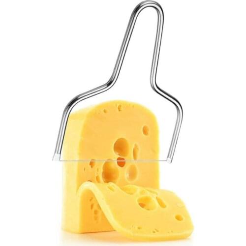 1Pcs Stainless Steel Cheese Knife Cheese Slicer Handheld Butter Cheese Cutter Cutting Board Kitchen DIY Baking Tools