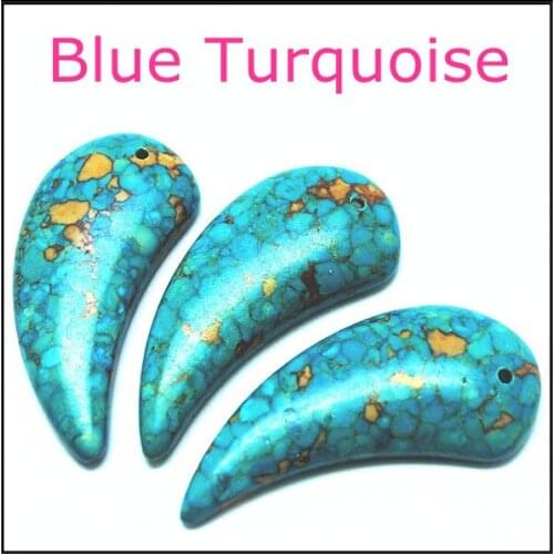 Wholesale 5 pcs/lot nature blue anhui turquoisee pendants fashion jewelry accessories pedants size 53x30mm charms pendants