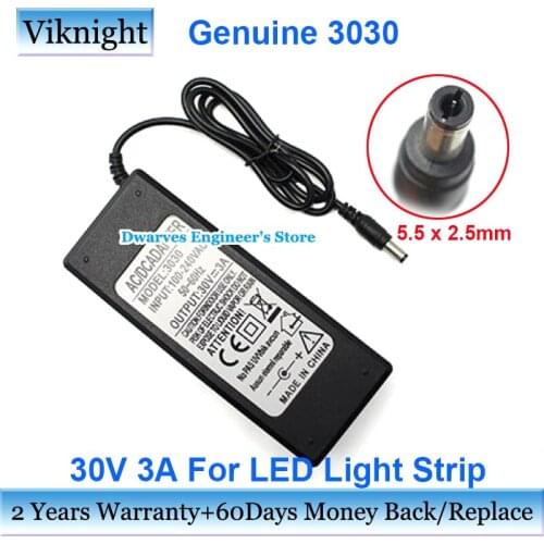 Genuine 30V 3A 3030 AC Adapter Charger For NoBrand LED Light Strip Water Pump RO Water Purifier Speaker 90W Power Supply