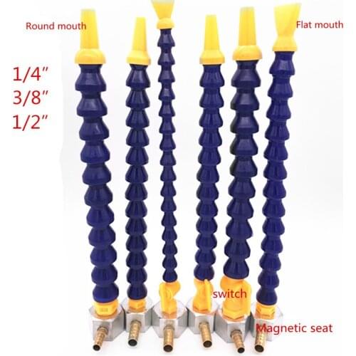 Plastic Cooling Tube Universal Water Flexible Oil Coolant Pipe Hose with Switch for Engraving Machine CNC Machine Lathe Milling