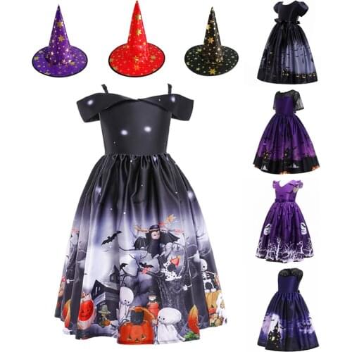 Girls Princess Dresses Halloween Dress Girl Long Fluffy Princess Dress Kids Party Clothing Children Halloween Costume