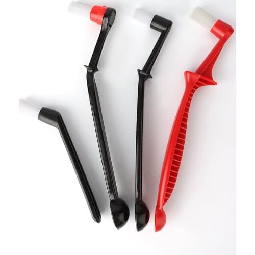 Semi-automatic coffee machine cleaning brush elbow nylon machine head special filter head brush cleaning and brewing special bru