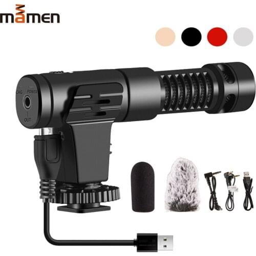 Professional Microphone for DSLR Camera and phone Condenser MIC interview Youtube Vlogging Recording external Studio microphone