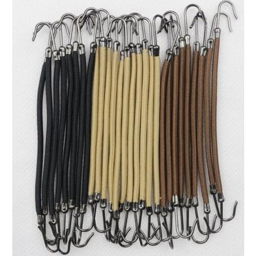 5pcs/lot New Elastic Clips Bows Hair Accessories Girls Bands Gum With Hook Ponytail Holder Bungee Hair Thick Hair Headwear