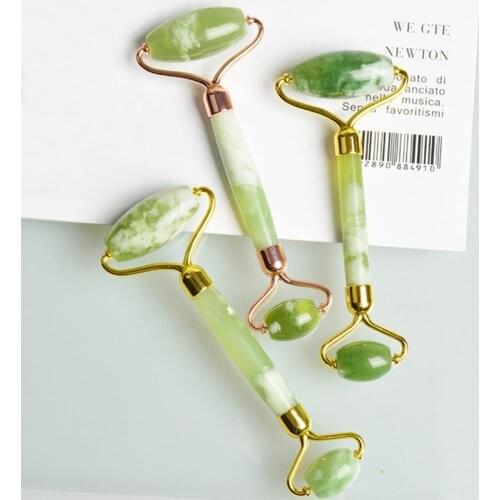 Face Roller Natural Jade Stone Facial Lifting Massage Tool Slimming Remove Wrinkles Cellulite Skin Detox Relaxation Beauty Care