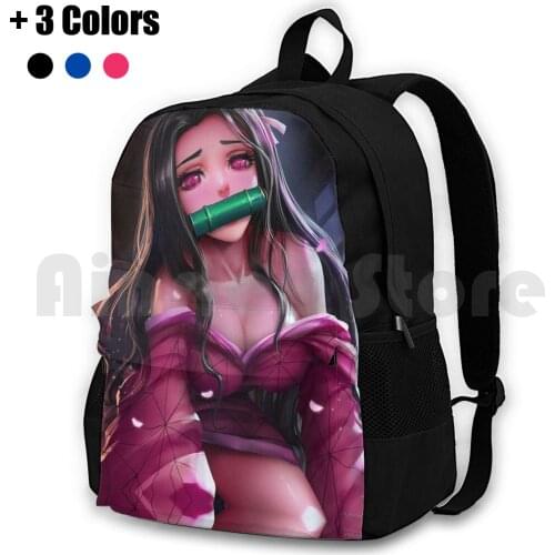 Nezuko Kamado Kimetsu No Yaiba , Demon Nezuko Kamado Outdoor Hiking Backpack Riding Climbing Sports Bag Nezuko Kamado Nezuko