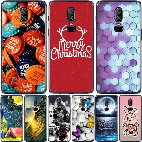 For OnePlus 6 6T 7 7 Pro X Cases Silicone Soft TPU Back Cover Protective Cute Fundas Luxury Coque Bags Free Shipping