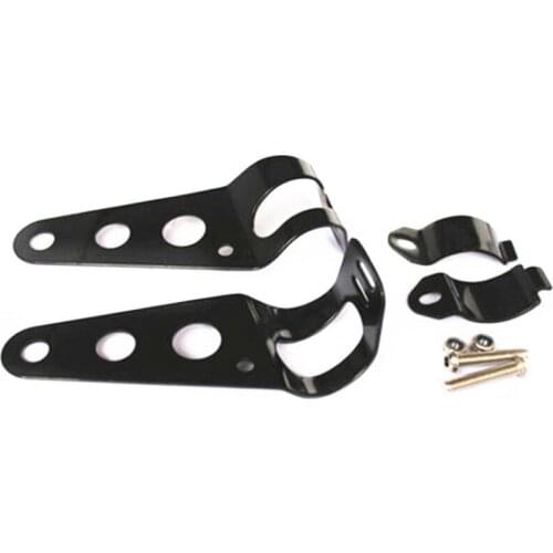 2x Universal 28-38mm Fork Clamp Headlight Mounting Brackets Motorcycle Dirt Bike Cruiser Chopper Bobber Touring Atv Scooter