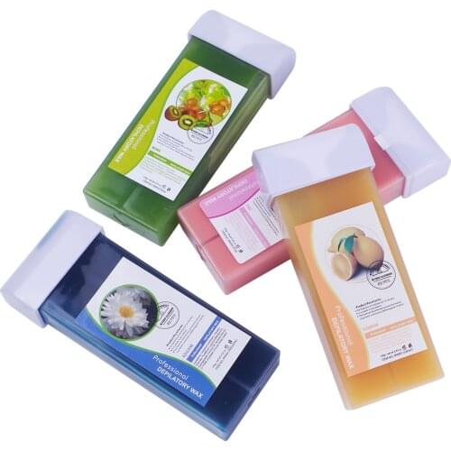 100g Honey Depilatory Wax Cream Hot Film Wax Cartridge Heater Waxing Hair Removal Wax Strip Remove fixed roller head Hot