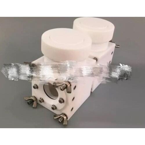 All tetrafluoroethylene H-type replaceable membrane spectroelectrochemical cell (sealed electrolytic cell, without electrode)