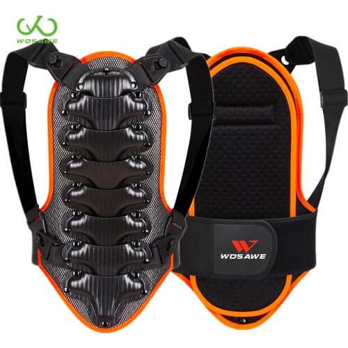 WOSAWE Kids Motorcycle Armor Back Spine Protector Roller Bike Bicycle Ski Back Support Safety Vest Jackets Body Armor Child