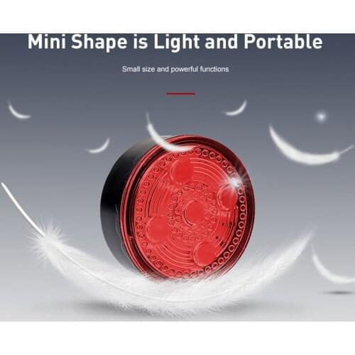 Mini LED Bicycle Tail Light Usb Chargeable Bike Rear Lights IPX6 Waterproof Safety Warning Cycling Light Helmet Backpack