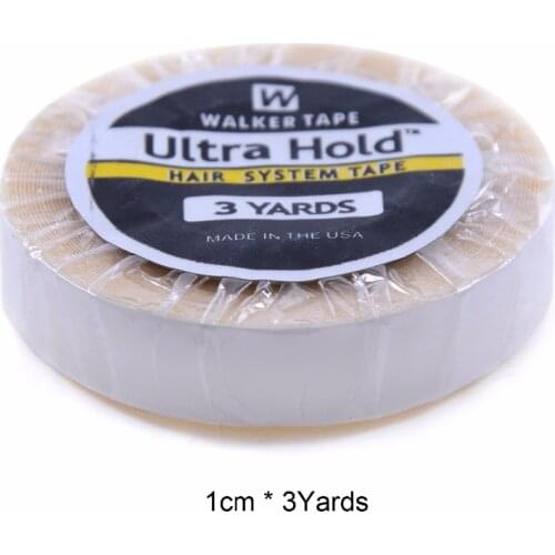 1 Roll 1cm*3 Yards Super Hair White Tape Double-Sided Adhesive Tape for Hair Extension/Lace Wig/Toupee