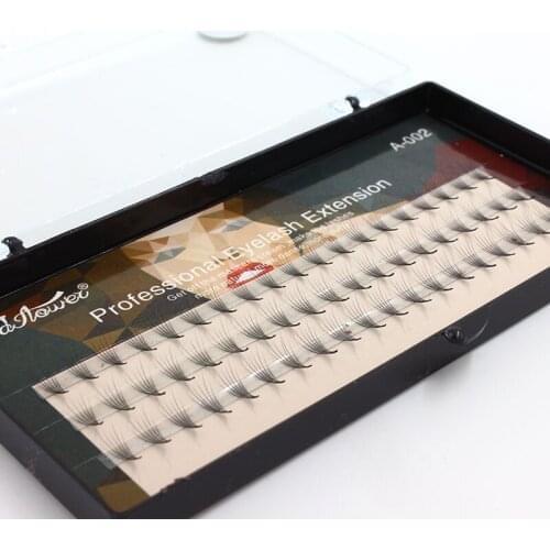 10 pcs 0.07mm C Curl 6D Premade False Eyelash Natural Long Faux Mink Cluster Silk Eyelashes High Quality