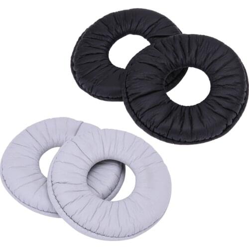 2Pcs 70mm Soft Foam Leather Replacement Ear Pads Cushion For Sony MDR-ZX100 ZX300 V150 V300 Headphones Headset Earpads