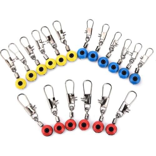 20Pcs/lot New Selling Space Beans Fishing Connector Float Connector Rolling Swivel Fishing accessories Fishing Tackle Tool