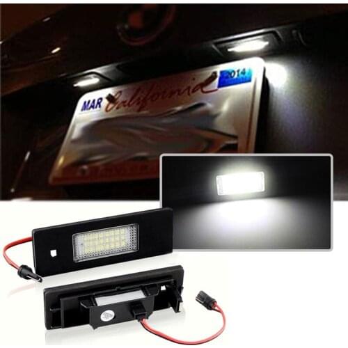 2x Canbus For Mini Countryman R60 F60 Clubman R55 LCI Paceman R61 Error Free LED License Number Plate Light Lamps Car Backlight