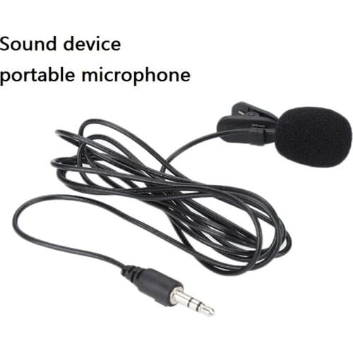 3.5mm Universal High Quality Jack Clip-on Lapel Mini Lavalier Microphone Mic For PC IPhone/android SmartPhone Support Dropship