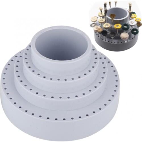 Professional Rotating Round Shape Drill Bit Storage Case Grinding Tool Tip Stand Organizer Jewelry Making Tool for Jeweler
