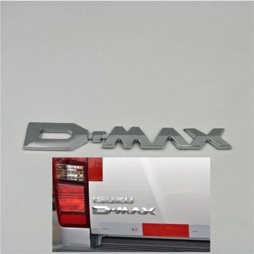 DMAX Logo Emblem Rear Trunk Tail Lid Badge Sticker For Isuzu D-Max Pick Up 2011-2019