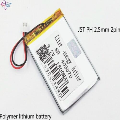 XHR-2P 2.54 1800mAh 415068 3.7V lithium polymer battery 405070 flash shoe GPS reading machine