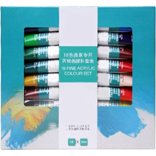 12/18/24 Colors 10ML Tube Acrylic Paint set Art Painting Drawing Tools For Kids 4X7E
