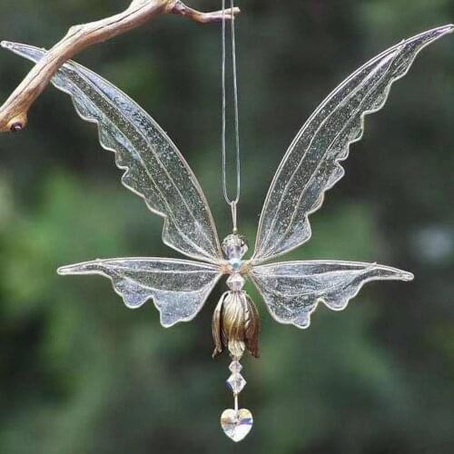 Wind Chime Creative No Deformation Epoxy Fairy Butterfly Angel Wind-bell for Window