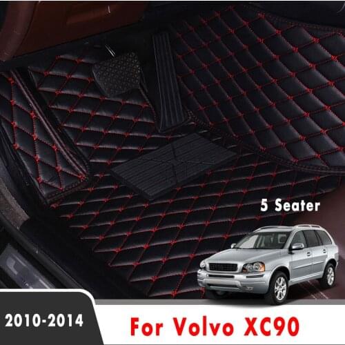 For Volvo XC90 2014 2013 2012 2011 2010 5 Seater Car Floor Mats Protector Covers Custom Auto Decoration Accessories Carpets