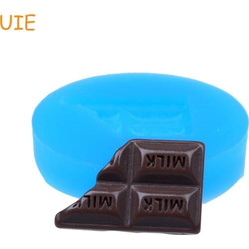 KYL002U 18.3mm Bitten Chocolate Silicone Mold - Food Safe Mold Fondant, Cake Decorating Tools, Candy, Resin, Cookie Biscuit Mold