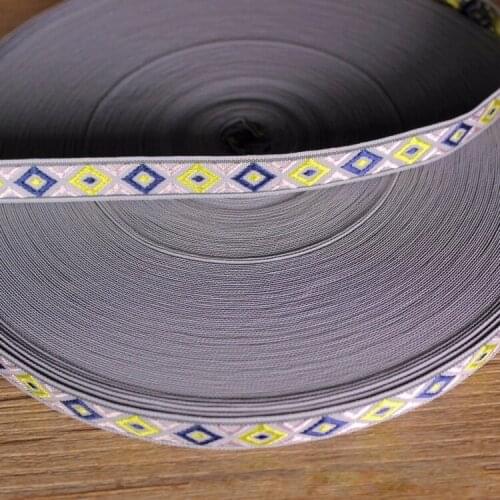 Embroidery ethnic jacquard webbing woven tape lace ribbon trim 1.2cm tribal boho DIY garment bag gift accessory native zakka sew