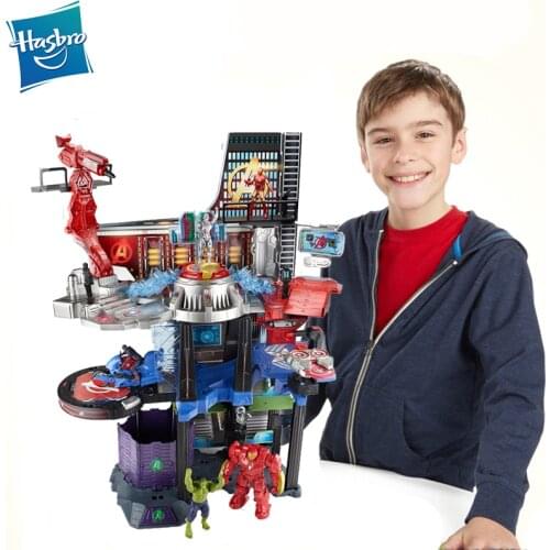 Hasbro Marvel The Avengers Headquarters 2.5-inch Iron Man Hulk Movie Set B1402 Anime Dbz Shf