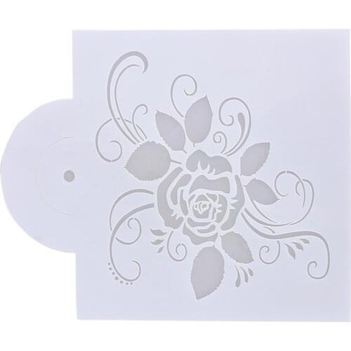 Rose Cake Stencils Fondant Candy Template Buttercream Spray Mold DIY Decorating Cake Tools