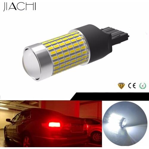 JIACHI 20X T20 7443 7440 LED Non-Polarity Brake Lights 3014SMD 144Chip Highlight 1400LM DRL White Car Accessories Bulb DC12V-24V