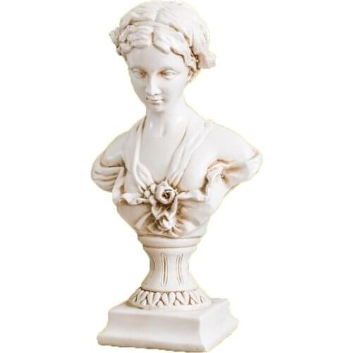 New European Retro Girl Resin Sculptured Ornaments Jewelry Sculpture Display Stand Fairy Christmas Decorations