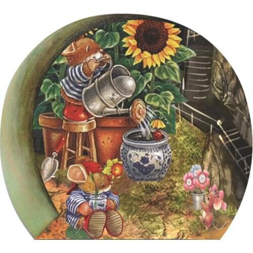 New lovely Small mouse hole Wall Sticker DIY Vinyl poster Decal Home Decor Childrens room cartoon animals stickers