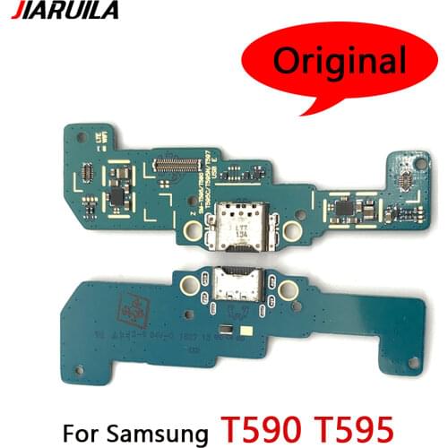 Original USB Power Charging Port Connector Board Parts Flex Cable With Microphone Mic For Samsung Galaxy Tab A SM-T590 T595 T597