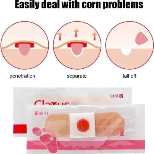 30PCS Chinese Herbal Medicine Corn Paste Foot Care Medical Plaster Foot Calluses Plantar Wart Plaster Health Pain Relief Patch