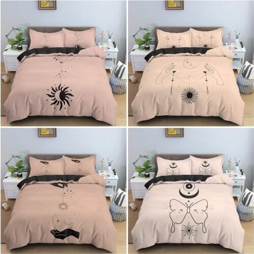 Psychedelic Duvet Cover Set Concise Pattern Bedding Set Queen King Size With Pillowcases Set Comforter Cover Bedroom Decor