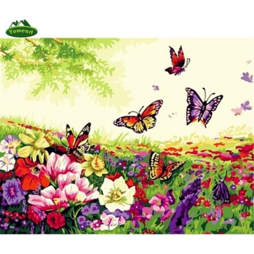 Romantic Butterfly Diy Diamond Painting Mosaic Beadwork Embroidery Gift Making Tools Diamond Pattern Flowers Oil Paintings