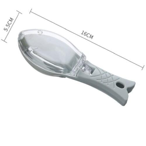 Fish Scraper Fish Cleaning Tool Household Kitchen Safe Simple Gadgets Manual Scale Scraper Plastic Fish Scale Planer with Cover