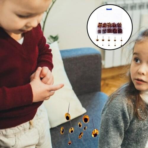 Mixed Brown Doll Safety Eyes for Dolls Toys Puppet Craft Halloween Supplies