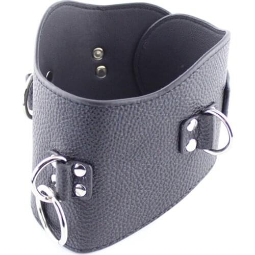 SODANDY Black Slave Collar PU Leather Collar Choker Bondage Gear Sex Games For Woman Femdom Adult Toy Strap On Erotic Toys
