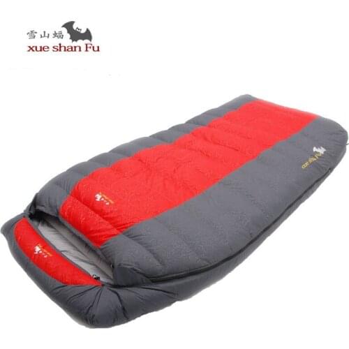 Xueshanfu Ultralarge Double Person 4500g/5000g White Duck Down Filling Comfortable Breathable Lazy Sleeping Bag Slaapzak