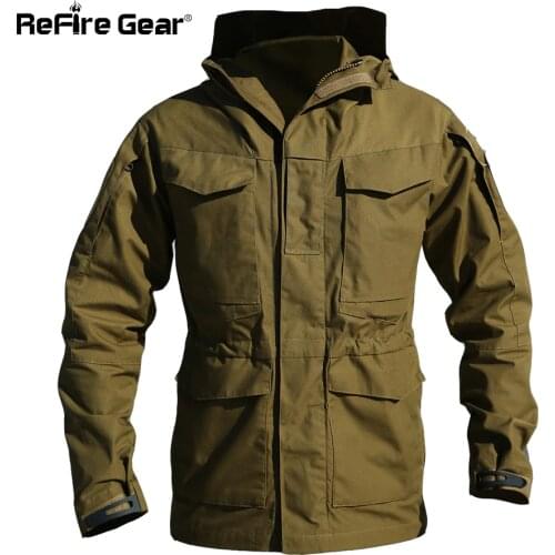 M65 UK US Army Clothes Casual Tactical Windbreaker Men Winter Autumn Waterproof Flight Pilot Coat Hoodie Military Field Jacket