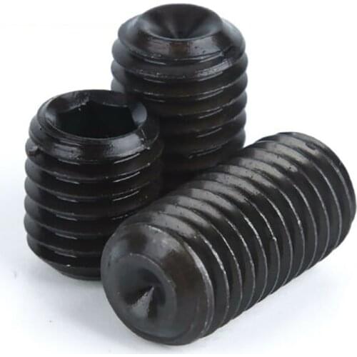 10pcs UNC 6#-32 Grade 12.9 High Tensile Carbon Steel Cup Point Grub Screws Allen Hexagon Hex Socket Set Screws